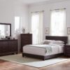 Dorian Upholstered Queen Bed Brown