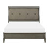 Cotterill Queen Upholstered Sleigh Bed in Gray 1730GY-1