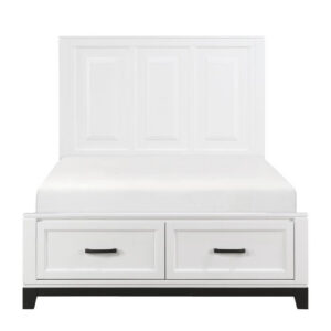 1450WHF-1-Youth (3) Full Platform Bed with Footboard Storage