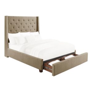 5877KBR-1EKDW - (3)Eastern King Platform Bed with Storage Footboard