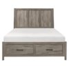 Bainbridge (3) California King Platform Bed with Footboard Storage